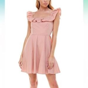 Altar'd State One Shoulder Pink Dress